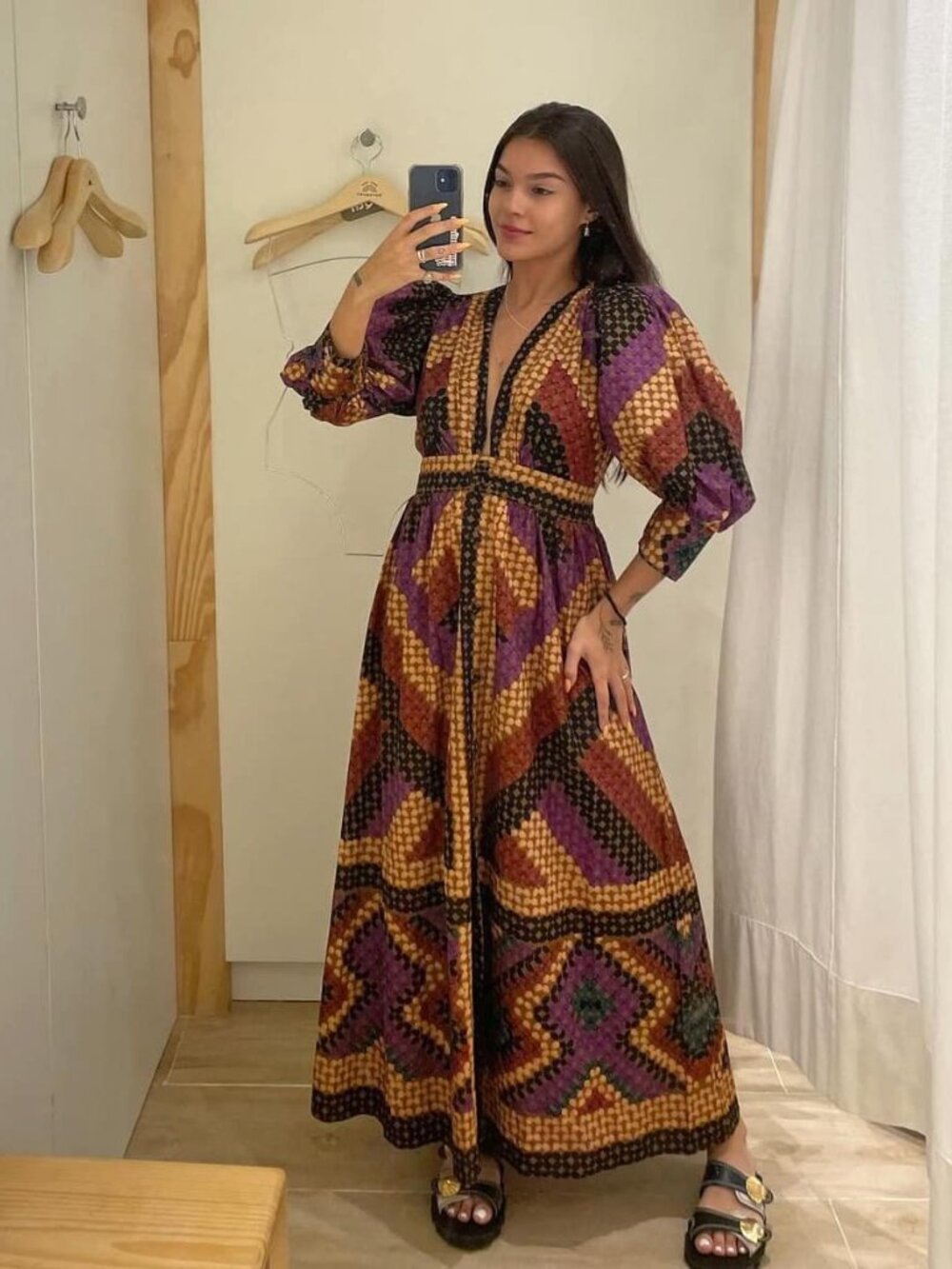 AMAZING FARM Rio AWAVENA Maxi Dress sz XS NWT - Brazil Line Exclusive!!!!!